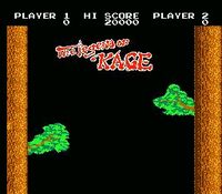 une photo d'Ã©cran de The Legend of Kage sur Nintendo Nes